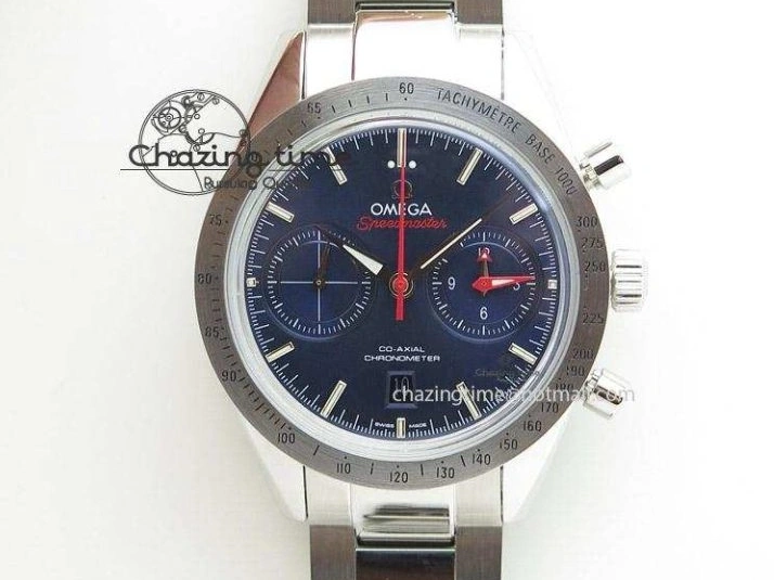 1225 ComfortFit Speedmaster SS “Speedy Tuesday” OMF Best Edition Black Dial on SS Bracelet Manual Winding Chrono Movement 7994